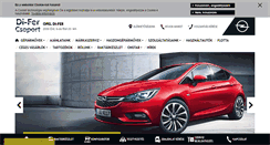 Desktop Screenshot of opeldifer.hu