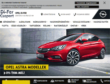 Tablet Screenshot of opeldifer.hu
